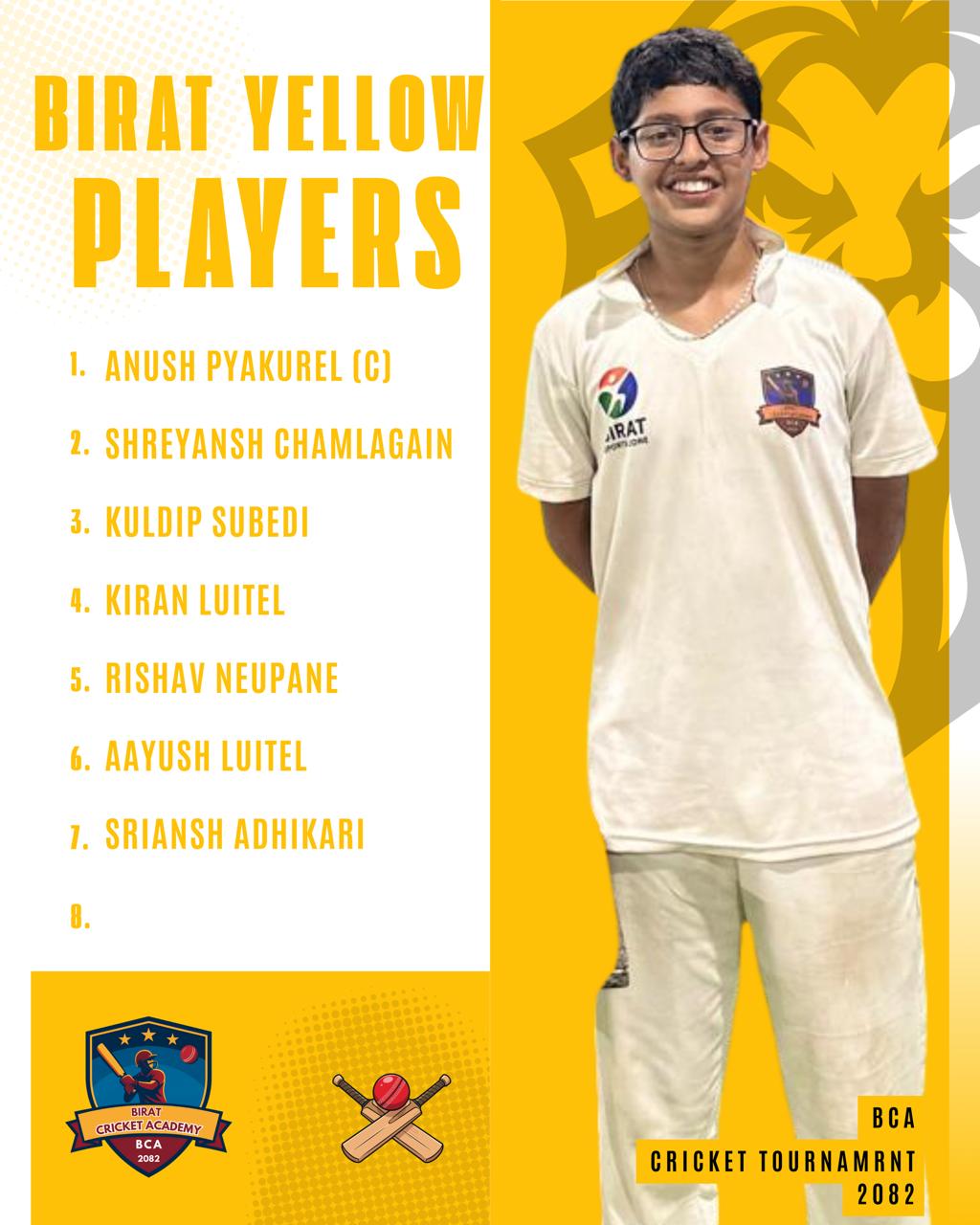 U-14 BCA Cricket Tournament, Here We Go !!!!